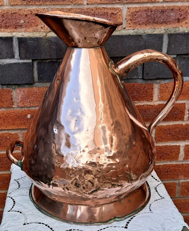 Antique Victorian Copper 5 Gallon Measure