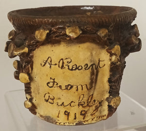 Antique Welsh Buckley Pottery Butter Pot