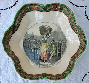 Vintage "Cries of London ~ Strawberries" Dish ~ William Adams