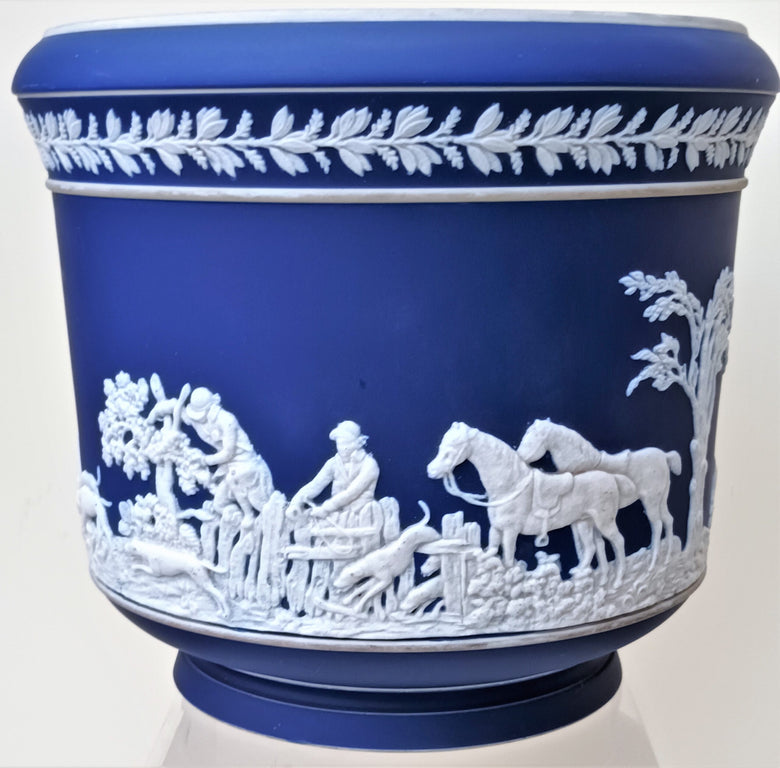 Victorian Blue Jasper Ware Jardiniere ~ William Adams & Sons