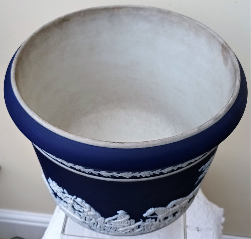 Victorian Blue Jasper Ware Jardiniere ~ William Adams & Sons