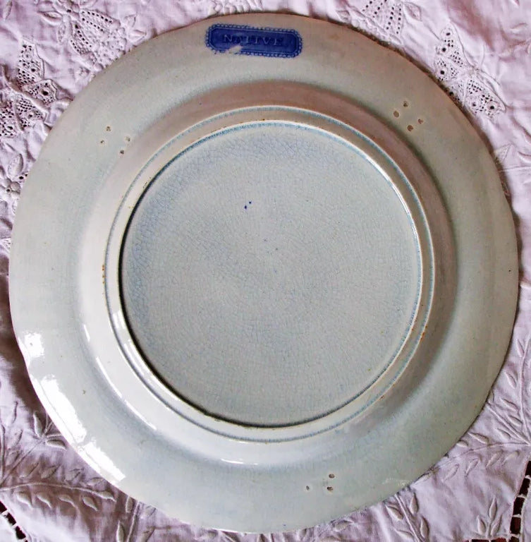 Antique Georgian Blue & White Transfer 