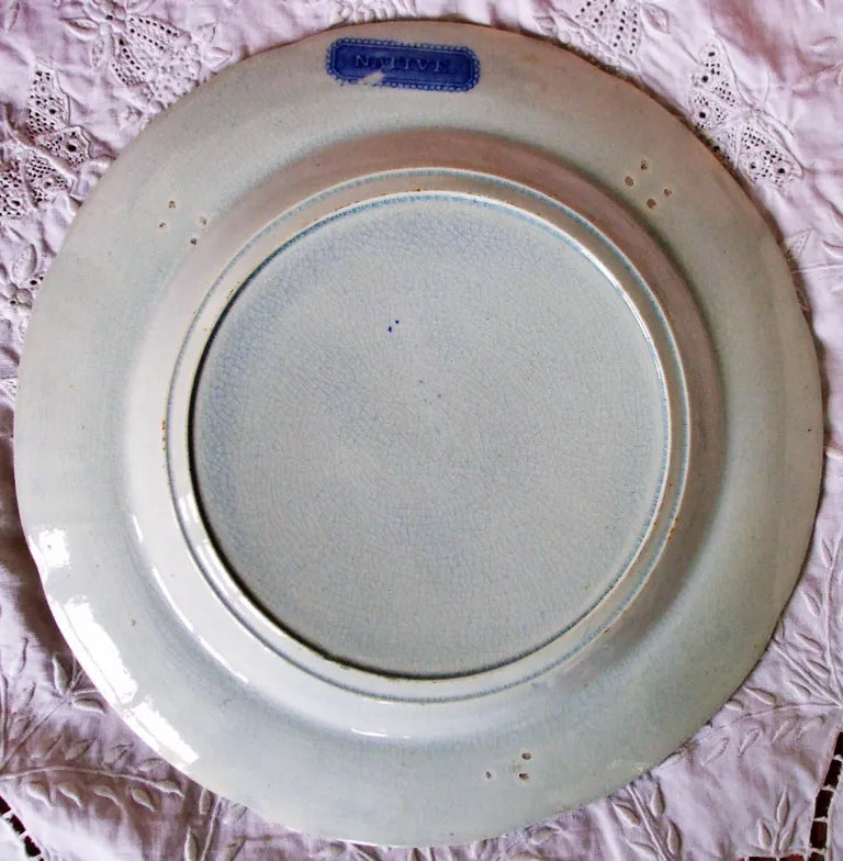 Antique Georgian Blue & White Transfer 