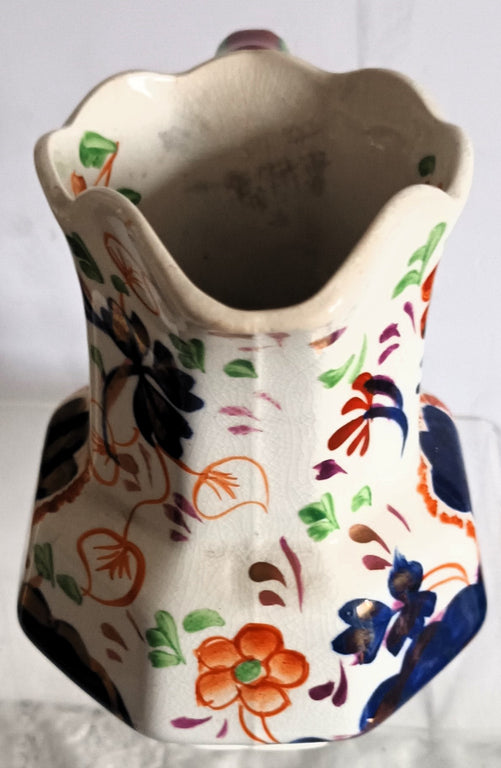 Allertons Gaudy Welsh Jug 1e