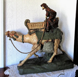 Vintage Czech Amphora Porcelain "Camel and Rider"
