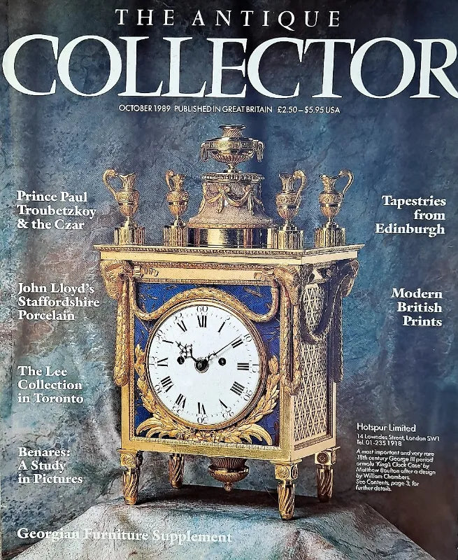 Antique Collector ~ Vol. 60 ~ No. 10 ~ October 1989