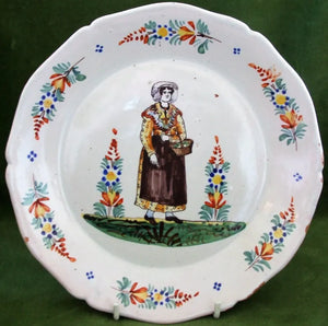 Antique Nevers French Faience Dish ~ Antoine Montagnon