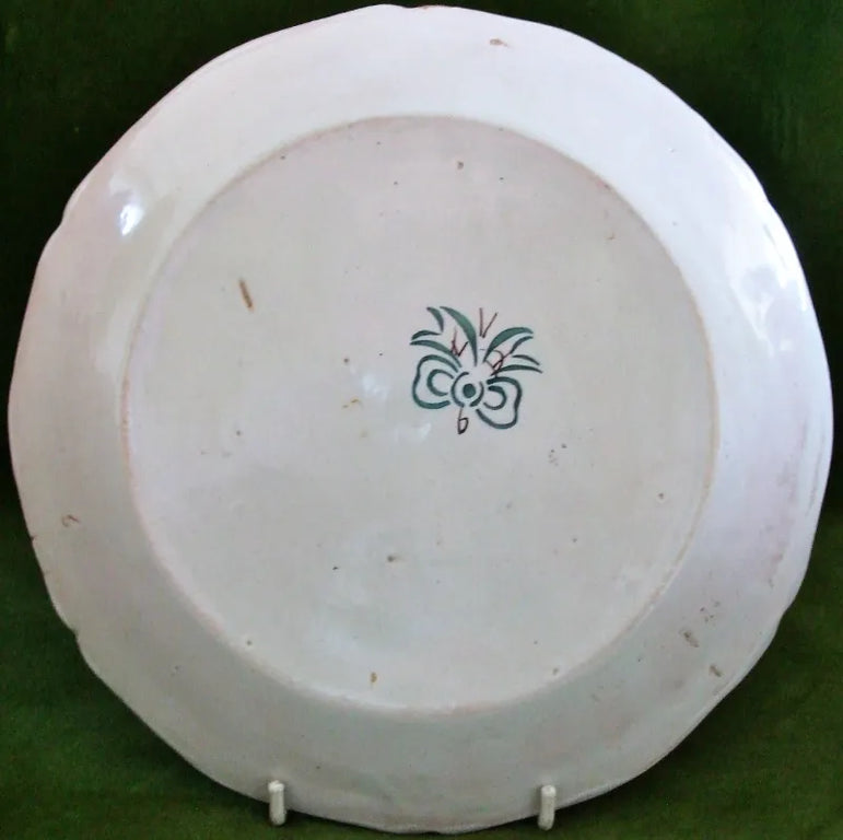 Antique Nevers French Faience Dish ~ Antoine Montagnon