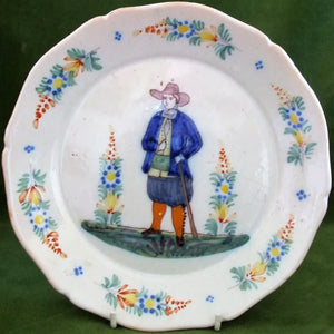 Antique Nevers French Faience Dish ~ Antoine Montagnon