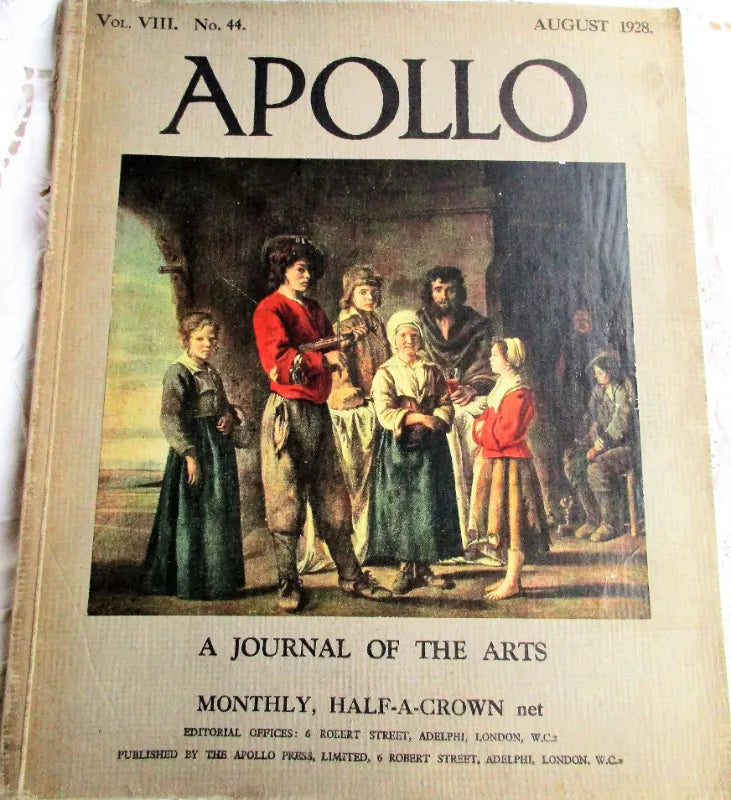 Apollo ~ Vol. VIII ~ No. 44 ~ August 1928