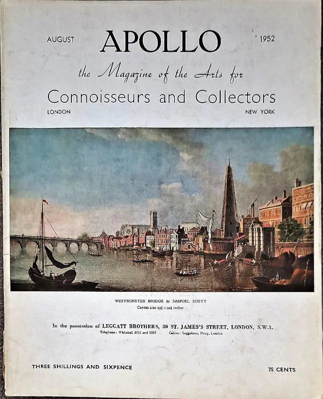 Apollo ~ Vol. LVI ~ No. 330 ~ August 1952