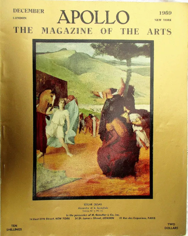 Apollo ~ Vol. LXX ~ No. 418 ~ December 1959