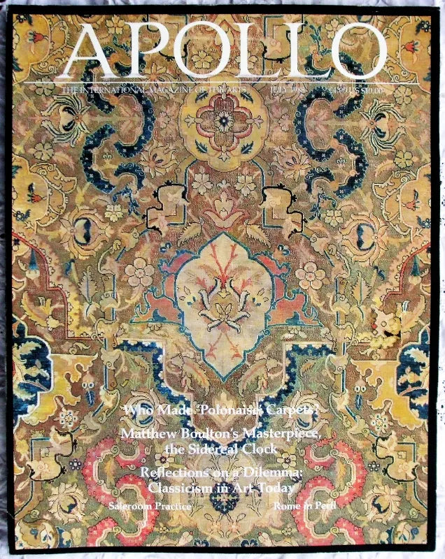 Apollo ~ Vol. CXXVIII ~ No. 317 ~ July 1988