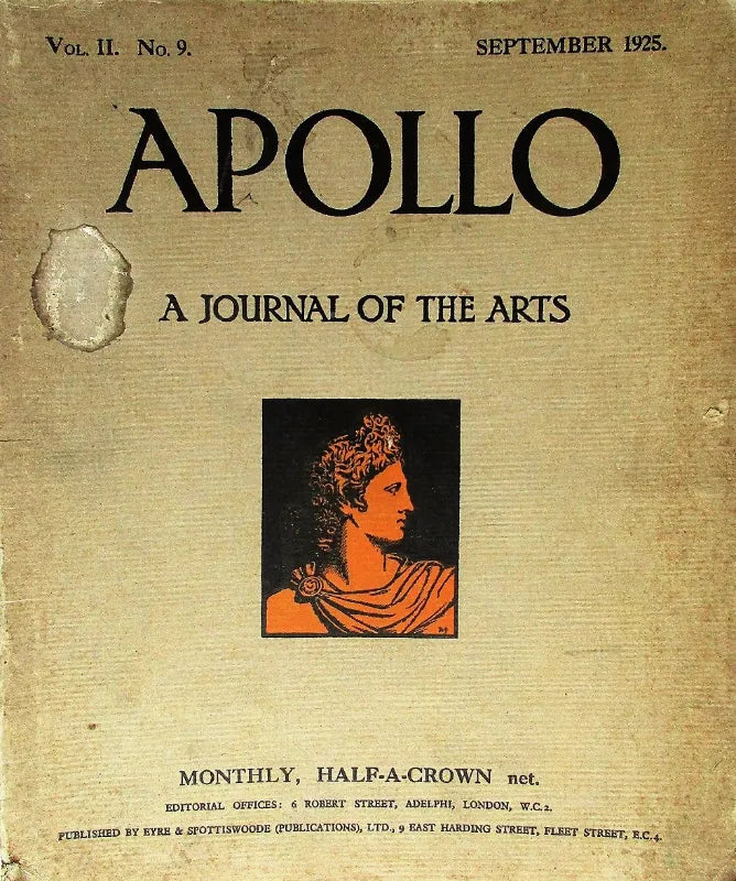 Apollo ~ Vol. II ~ No. 9 ~ September 1925