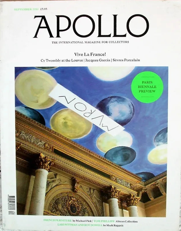 Apollo ~ Vol. CLXXII ~ No. 579 ~ September 2010