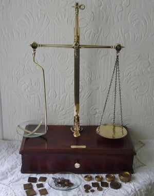 Set of Victorian Apothecary Scales ~ May Roberts