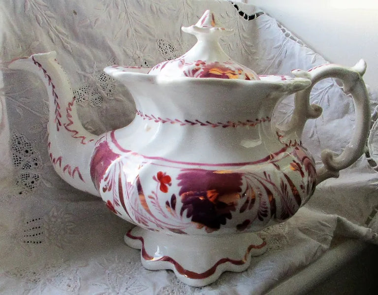Antique Victorian Pink Lustre 