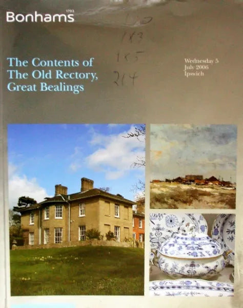 B 14587 The Contents of The Old Rectory Great Bealings Suffolk I 05. 07. 2006