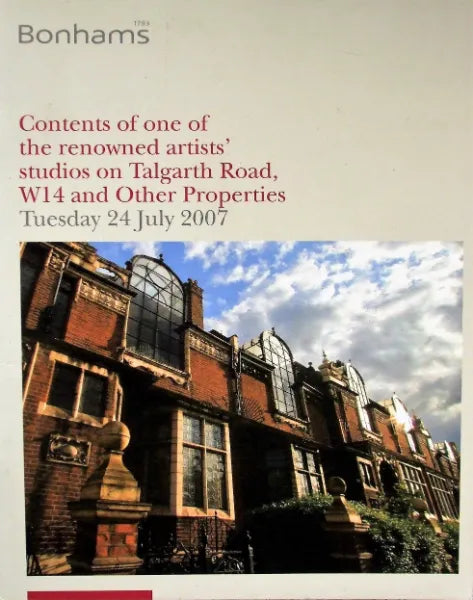 B 14916 Contents Artists Studio Talgarth Road Knightsbridge 24. 07. 2007