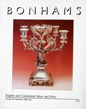 Bonhams ~ Silver and Plate ~ London ~ 06. 09. 1988