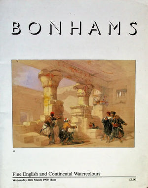 Bonhams  ~ English & Continental Watercolours ~ London  28.03.1990