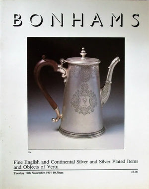 Bonhams ~ Silver, Plate & Vertu ~ London ~ 19. 11. 1991