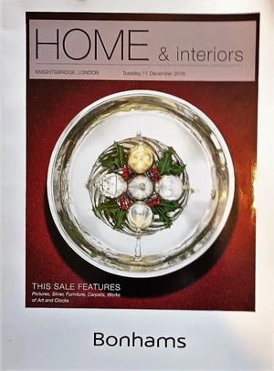 Bonhams ~ Home and Interiors ~ London ~ 11. 12. 2018