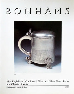 Bonhams ~ Silver, Plate & Vertu ~ London ~ 03. 06. 1992