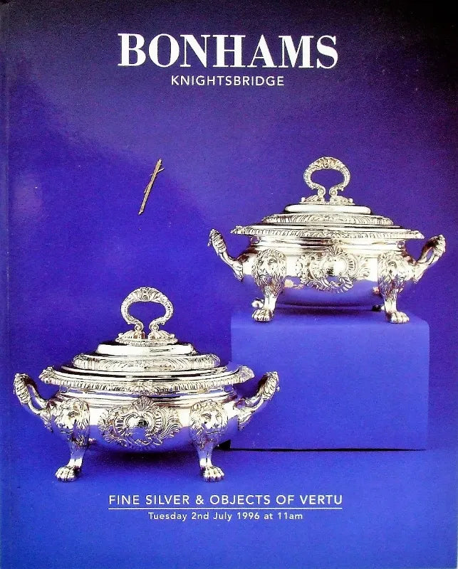Bonhams ~ Silver & Vertu ~ London ~ 02. 07. 1996