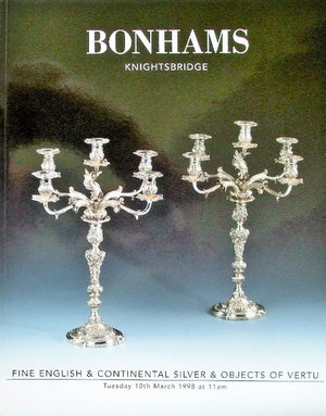 Bonhams ~ Silver & Vertu ~ London ~ 10. 03. 1998
