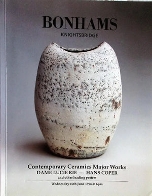 Bonhams ~ Contemporary Ceramics ~ London ~ 10. 06. 1998
