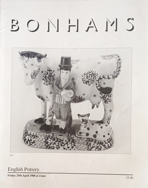 Bonhams ~ English Pottery ~ London ~ 29. 04. 1988