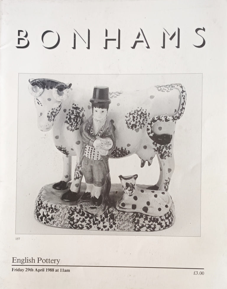 Bonhams ~ English Pottery ~ London ~ 29. 04. 1988