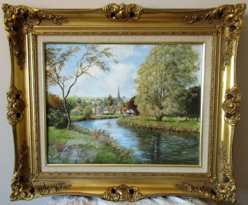 Bakewell & the River Wye, Derbyshire ~ Watercolour ~ Reg Johnson