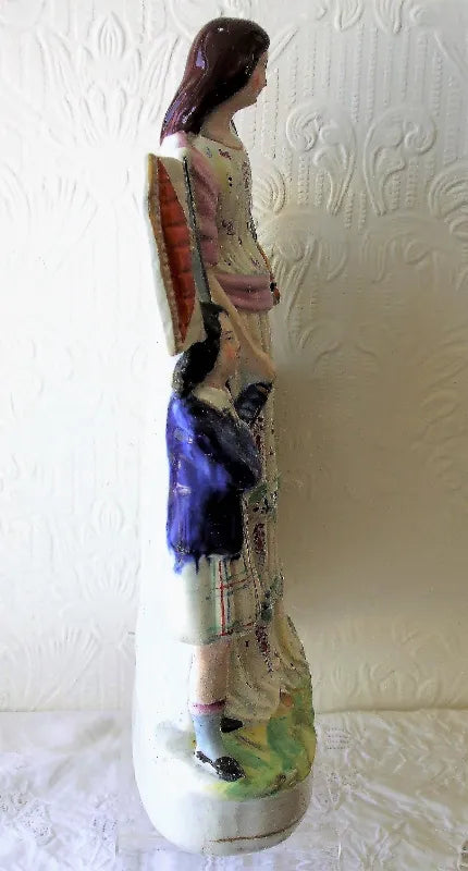Antique Victorian Staffordshire Figure ~ 