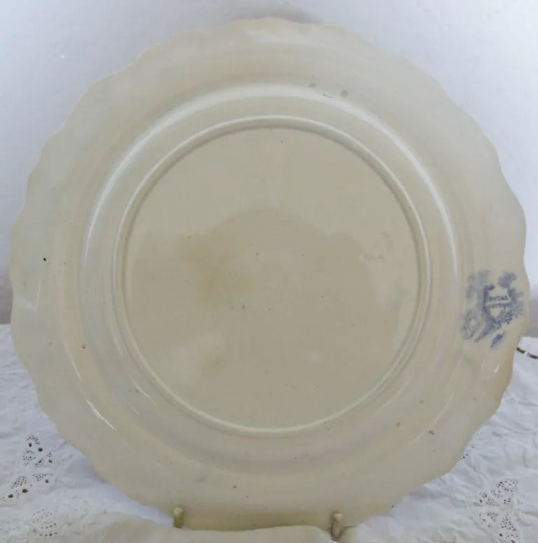 Antique English Victorian Blue and White Transferware 