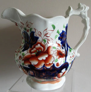 Victorian Gaudy Welsh "Barmouth" Pattern Jug