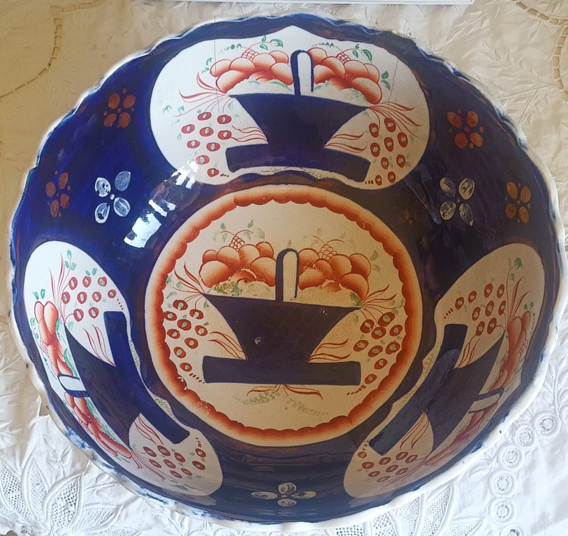 Basket of Flowers Footed Bowl 1g
