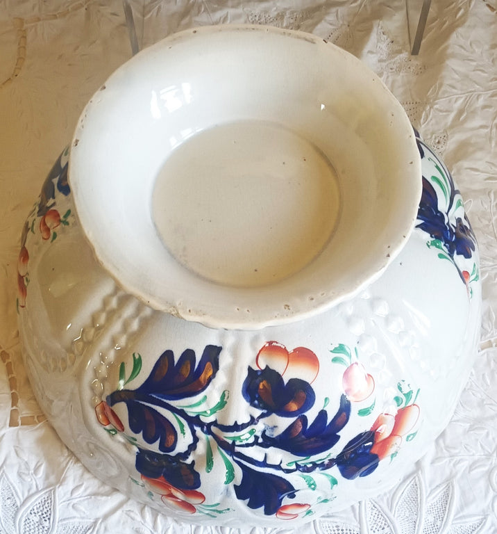 Basket of Flowers Footed Bowl 1j