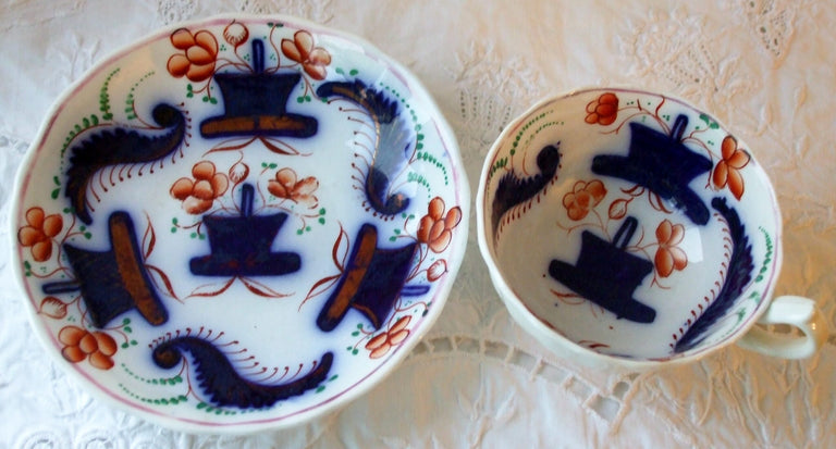 Basket of Flowers Teacup and Saucer 1b