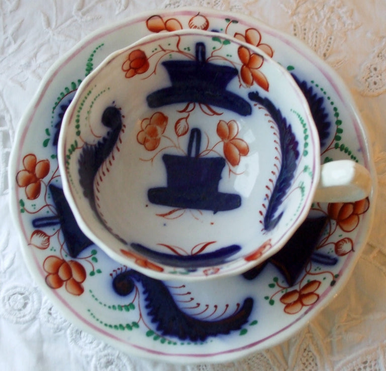 Basket of Flowers Teacup and Saucer 1d