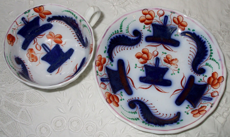 Basket of Flowers Teacup and Saucer 1e