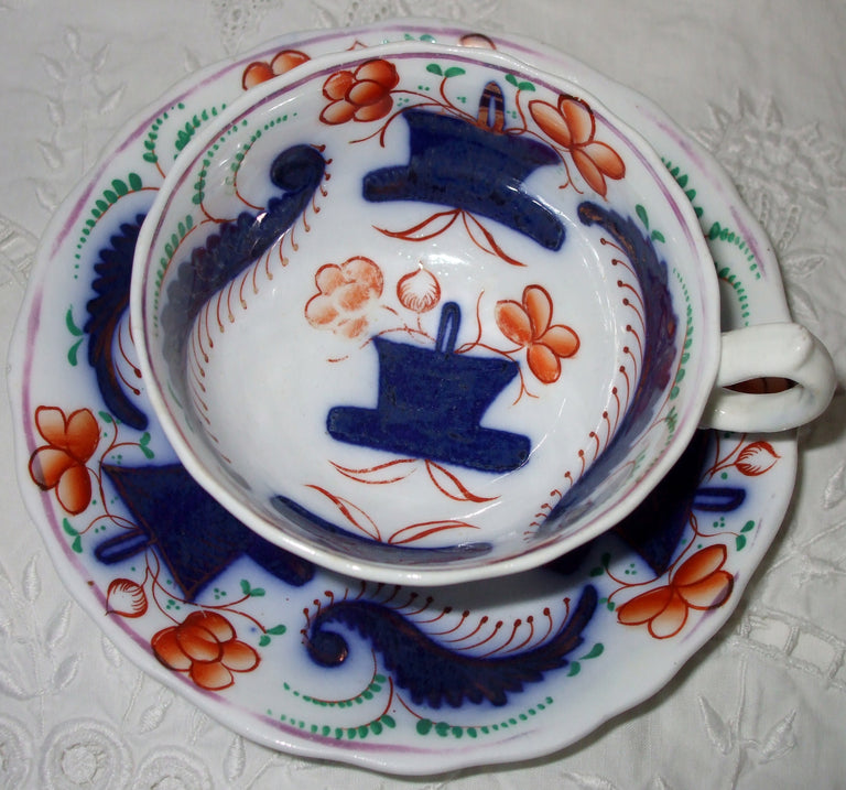 Basket of Flowers Teacup and Saucer 2d