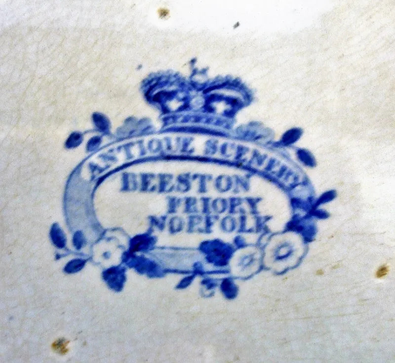 Antique Georgian Blue & White Transfer 