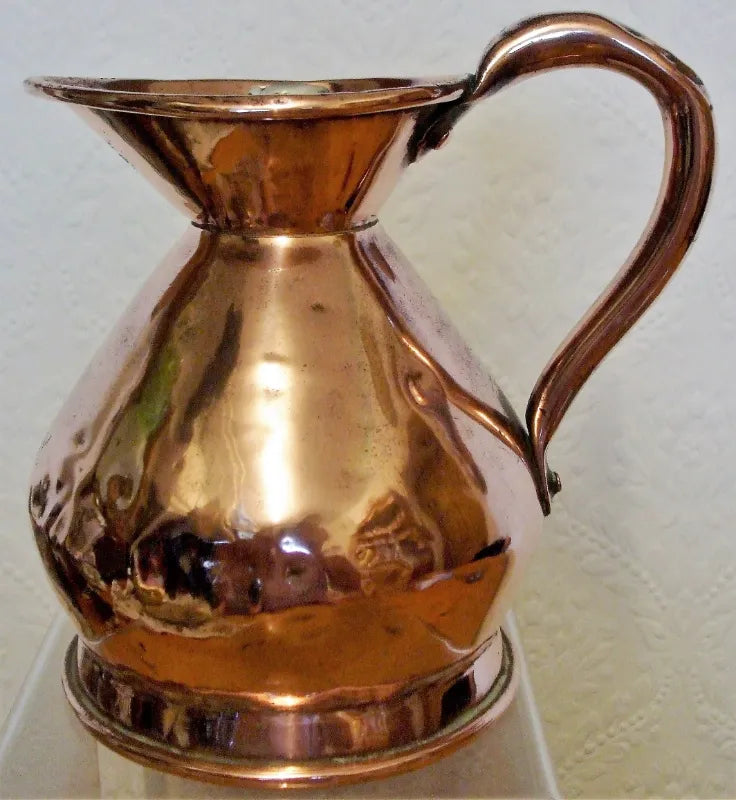 Antique English Victorian Copper Quart Measure ~ Benham & Froud