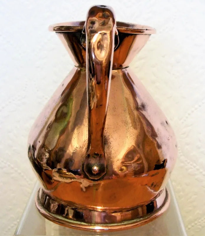 Antique English Victorian Copper Quart Measure ~ Benham & Froud