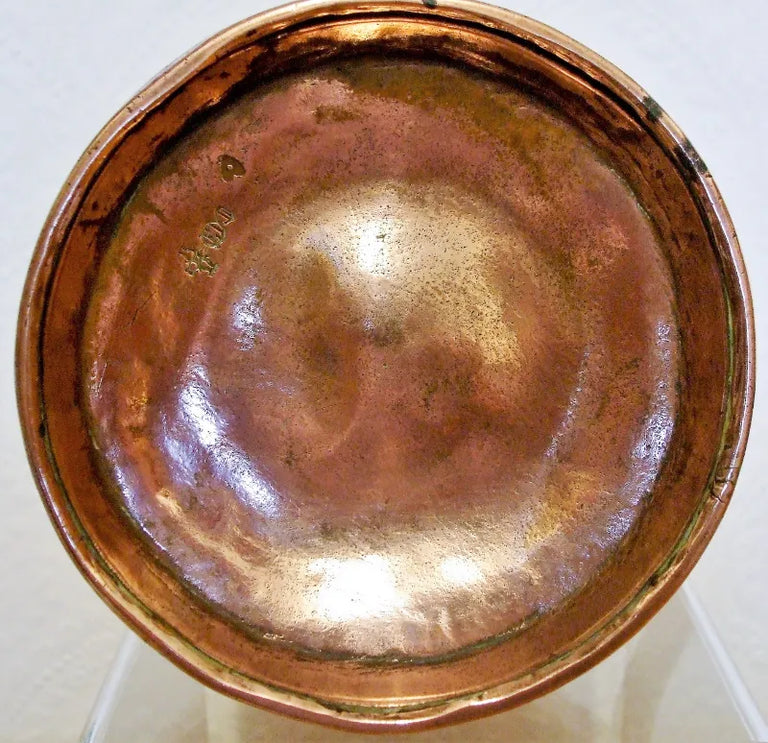 Antique English Victorian Copper Quart Measure ~ Benham & Froud