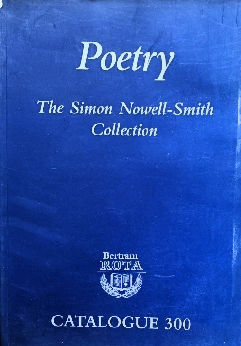 Bertram Rota 300 Poetry L 2002