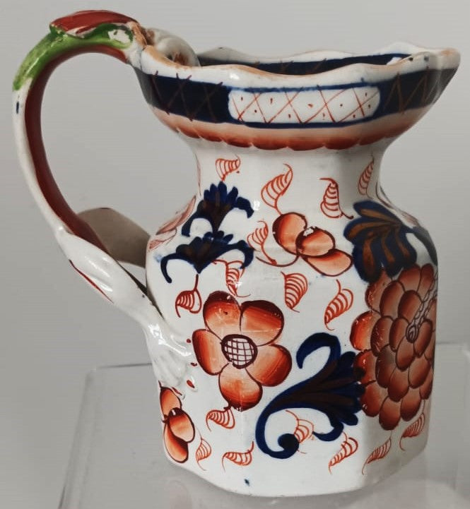 Antique Georgian Gaudy Welsh Bethesda pattern Fenton Jug