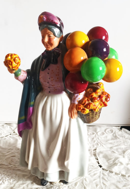 Royal Doulton English Porcelain Figurine ~ Biddy Penny Farthing ~ HN 1843